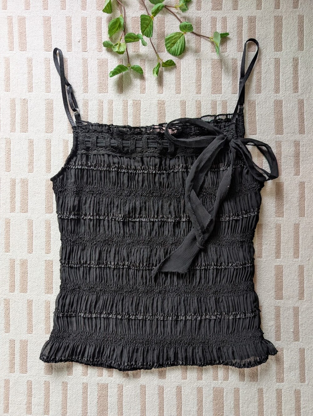 Young Essence | Y2K Vibes | Whimsigoth Black Camisole